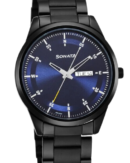 Sonata Force Quartz Analog with Day and Date Blue Dial