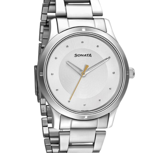Sonata Women of Steel Silver Dial