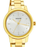 Sonata Classic Gold Silver Dial