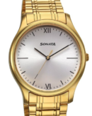 Sonata Quartz Analog Silver Dial Watch for Men