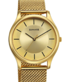 Sonata Quartz Analog Champagne Dial Watch for Men