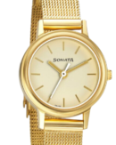 Sonata Essentials Champagne Dial Women Watch