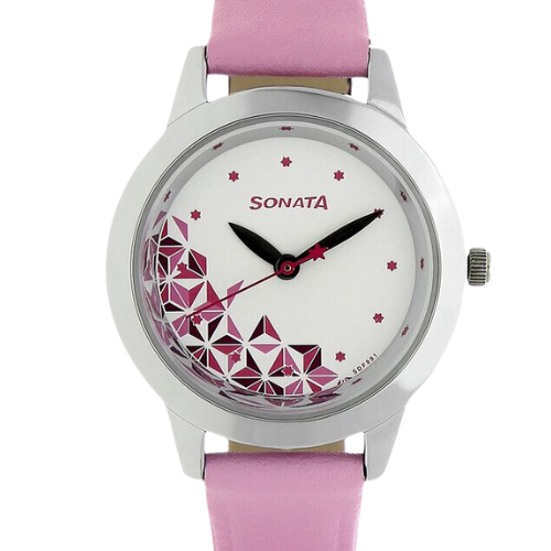 Sonata Quartz Analog White Dial