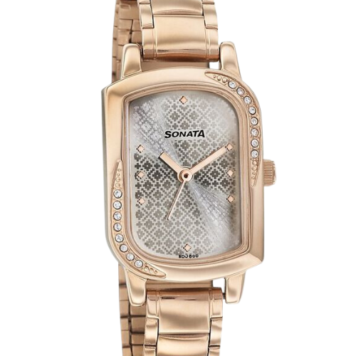 Sonata Blush It Up Silver Dial