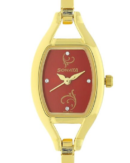 Sonata Quartz Analog Red Dial