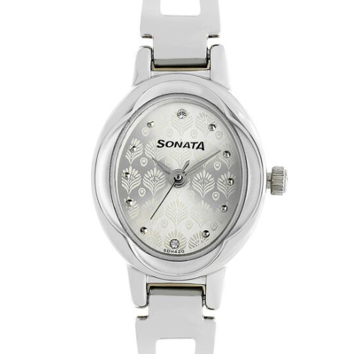 Sonata Pankh Silver Dial Women Watch