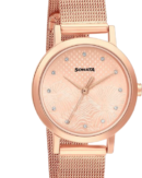 Sonata Linnea Rose Gold Dial Women Watch With Stainless Steel Strap