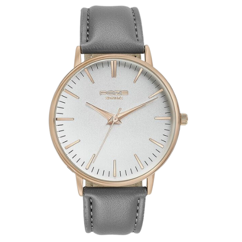 Sonata Poze Quartz Analog White Dial Leather Strap Watch for Men