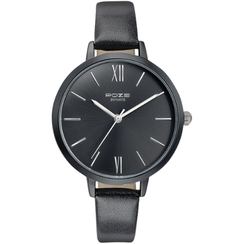 Sonata Poze Quartz Analog Black Dial