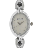 Sonata Quartz Analog White Dial Metal Strap Watch for Women