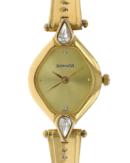 Sonata Quartz Analog Champagne Dial Stainless Steel Strap Watch for Women