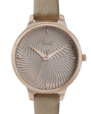 Poze by Sonata Quartz Analog Pink Dial Leather Strap Watch for Women