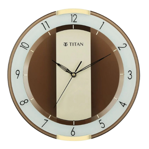 Titan Contemporary Multicoloured Wall Clock