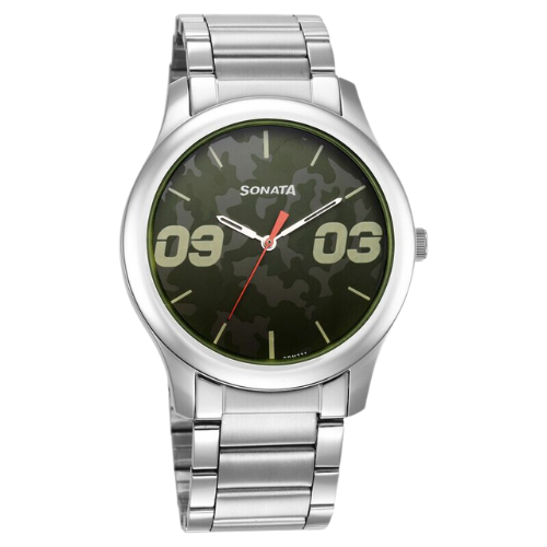 Sonata Quartz Analog Multicoloured Dial