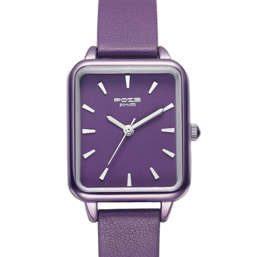 Poze by Sonata Quartz Analog Purple Dial