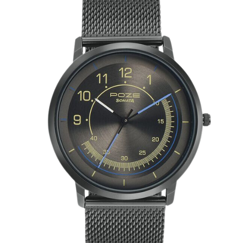 Sonata Poze Quartz Analog Grey dial