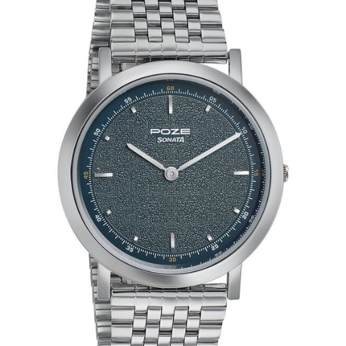 Sonata Poze Quartz Analog Blue Dial