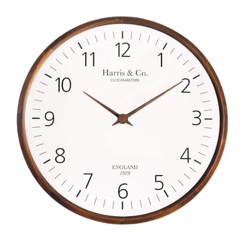 HARRIS & CO. CLOCKMASTERS Luxury Wooden Wall Clock