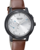 Sonata Stride Smart Silver Dial Leather Strap Watch for Men