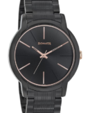 Sonata Beyond Gold Quartz Analog Black Dial