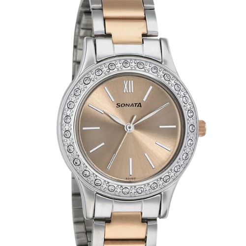 Sonata Blush Rose Gold Dial Women