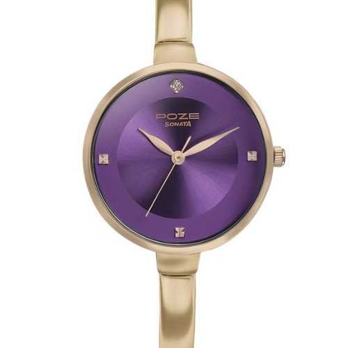 Poze by Sonata Quartz Analog Purple Dial