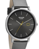 Sonata Quartz Analog with Date Leather Strap Watch for Men