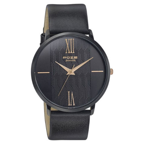SP70004KL02 Poze by Sonata Quartz Analog Black Dial Leather Strap Watch for Men 4 Untitled design 1 221