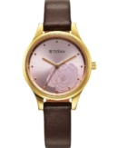 Titan Karishma Quartz Analog Pink Leather Strap for Women