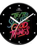 IIK COLLECTION Plastic Analogue Round Wall Clock