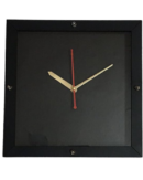 GiftoKing Wall Clock Premium Look, Material- Engineered Wood, Color- Black