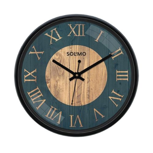 Amazon Brand - Solimo Design16 12-inch Plastic Wall Clock