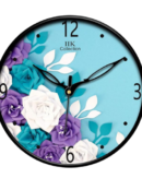 IIK COLLECTION Designer Analogue Round Glass and Plastic Wall Clock