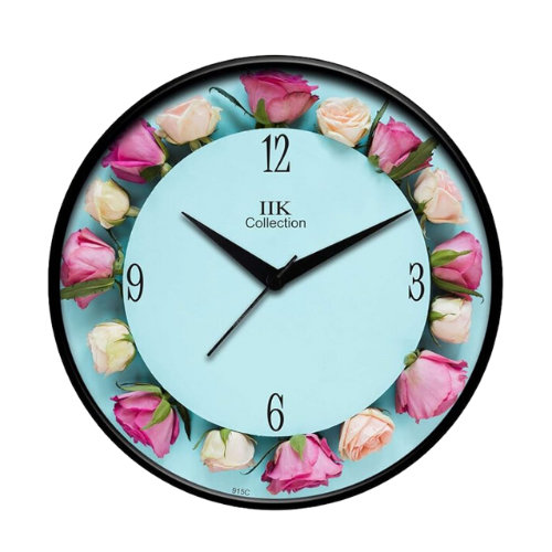 IIK COLLECTION Designer Plastic Analogue Round Wall Clock