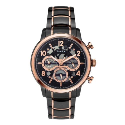 Timex Men Black Round Dial Analog Watch