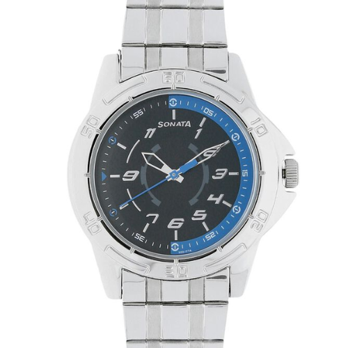 Sonata Quartz Analog Blue Dial