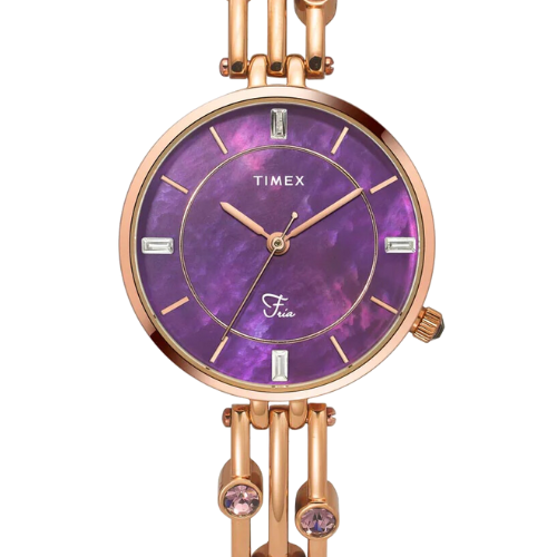 Timex Fria Women Purple Round Dial