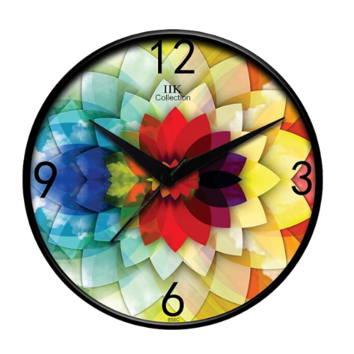 IIK COLLECTION Plastic Analogue Round Wall Clock