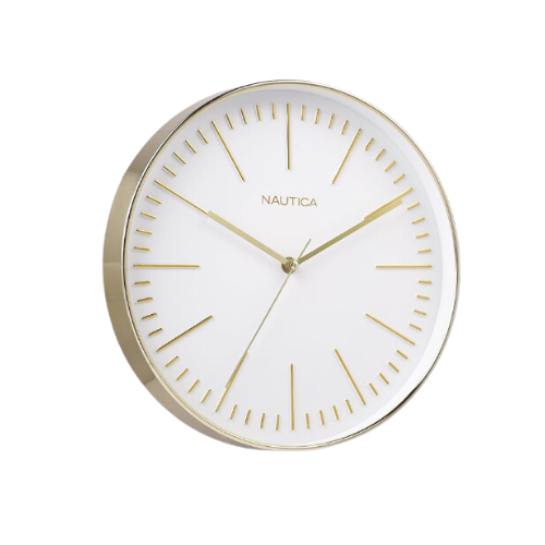 Nautica I 12 Inch I Modern Wall Clock with Silent Sweep Moment I 1Pc Wall Clock