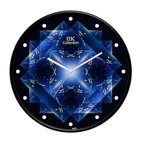 IIK COLLECTION Designer Analogue Round Plastic Wall Clock