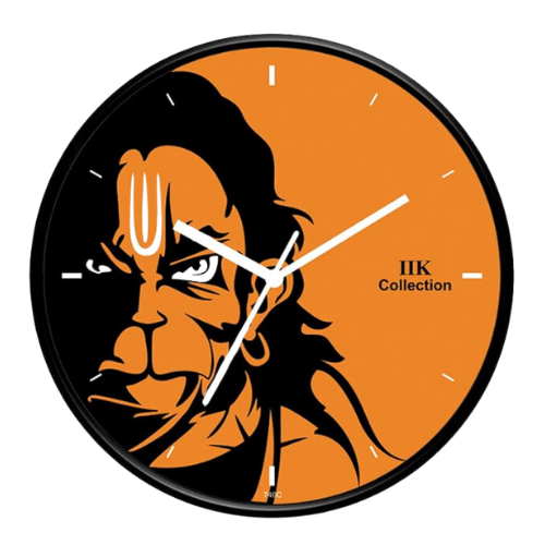 IIK COLLECTION Plastic Round Analogue Wall Clock