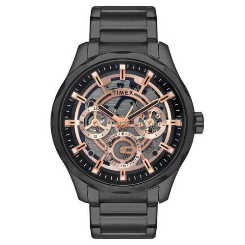 Timex Men Black Round Dial