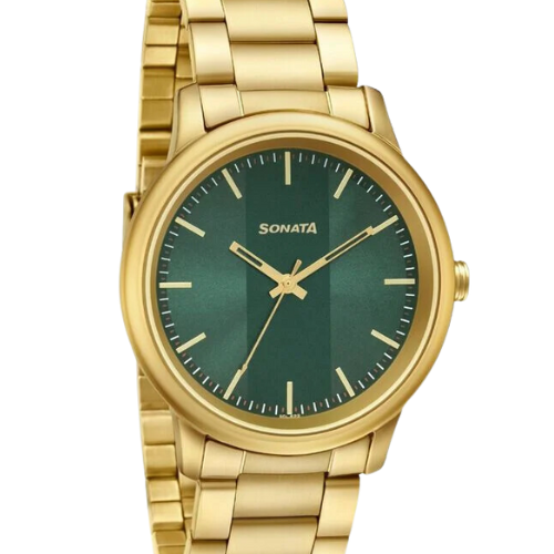 Sonata Quartz Analog Stainless Steel Strap Watch for Men