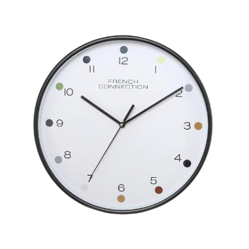 French Connection Elegant Decorative Analog Wall Clock