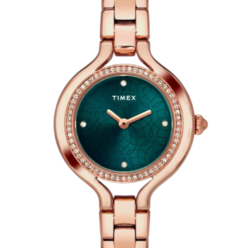 Timex Fria Women Green Round