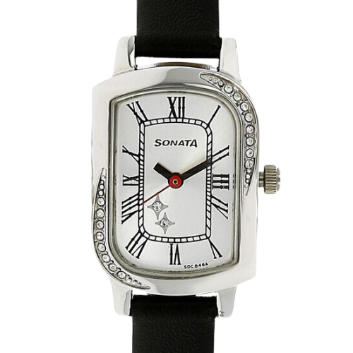 Sonata Quartz Analog Silver Dial