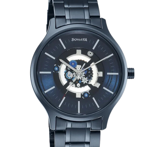 Sonata Unveil Quartz Analog Blue Dial