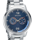 Sonata Quartz Analog Blue Dial