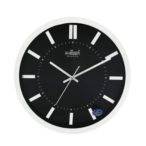 KAISER 15 Inch Quartz Wall Clock -Ticking Movement Decorative Clock