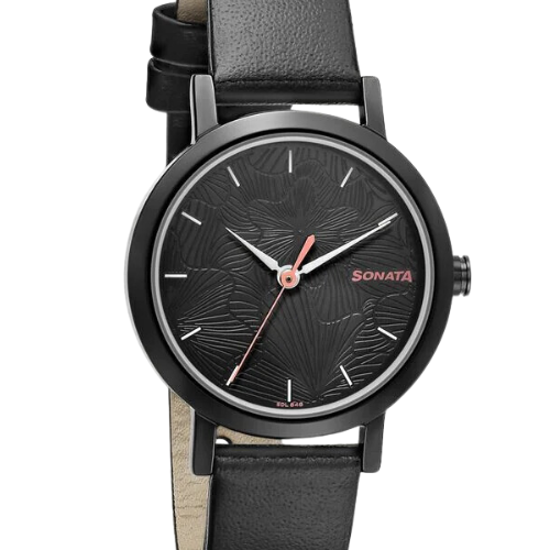 Sonata Linnea Black Dial